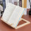 Adjustable Wooden Book Stand 30.5x24cm Pine Holder 3