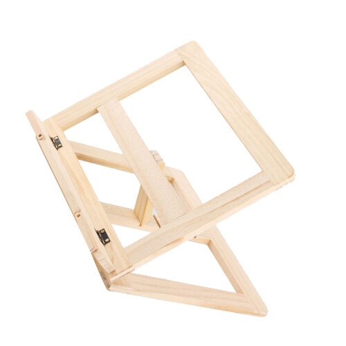 Adjustable Wooden Book Stand 30.5x24cm Pine Holder