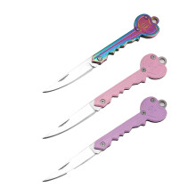 Multifunction Tool 3 Key Chain Knife Key Knife Mini Knife Small Pocket Knife in Key Shape Suitable as Letter Opener or Parcel Knife