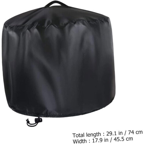 Charcoal Pool Dust Protection Cover for Fire Pit Table Grill Burner 2