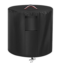 Fire Pit Table Cover, Outdoor Fireplace Cover with Handle, 24 X 27 Inches