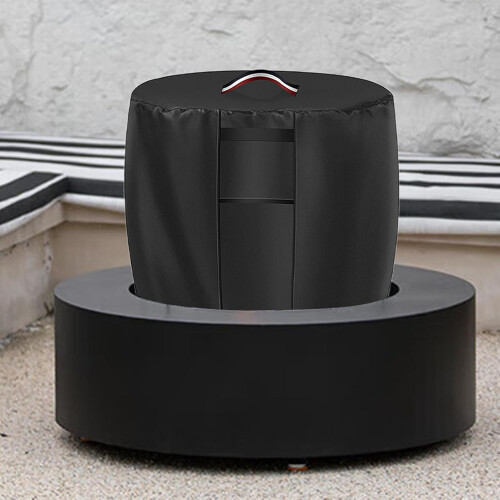 Outdoor chimney cover, waterproof with handle  Polyester cover with drawstring, 33 X 30 inches 1