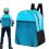 Ice Skate Storage Backpack  Skate Bag for Outdoor Training Kids Blue 1