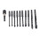 11 Pcs Carbide Masonry Drill Bits Set 5-12mm Hex Shank 14
