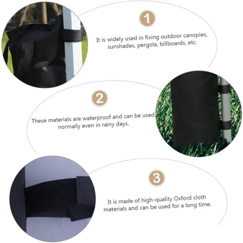 Pack of 2 Fixed Sandbags for Outdoor Camping Tent Windproof 1