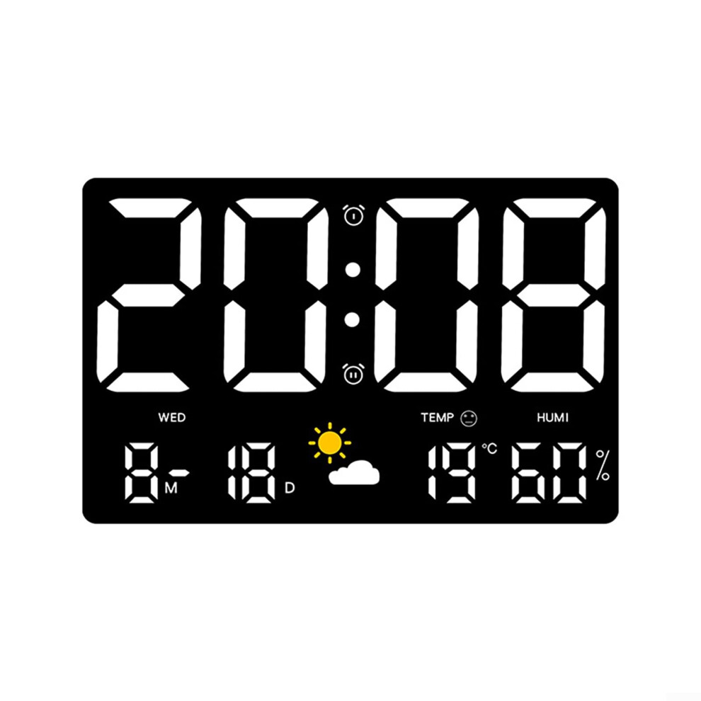 Lcd Weather Station For Indoor And Outdoor Use, Clock Thermometer 6276012858036