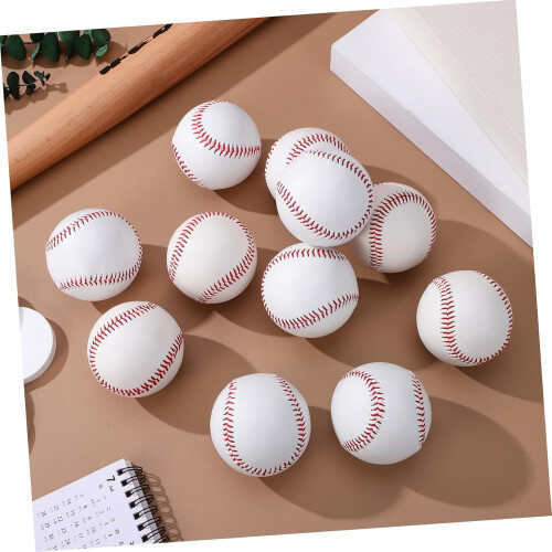 Pack of 12 Training Balls, Practice Baseball for , Baseballs for Pitching, White 2