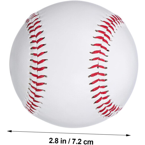 Pack of 12 Training Balls, Practice Baseball for , Baseballs for Pitching, White 1
