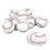 Pack of 12 Training Balls, Practice Baseball for , Baseballs for Pitching, White 1
