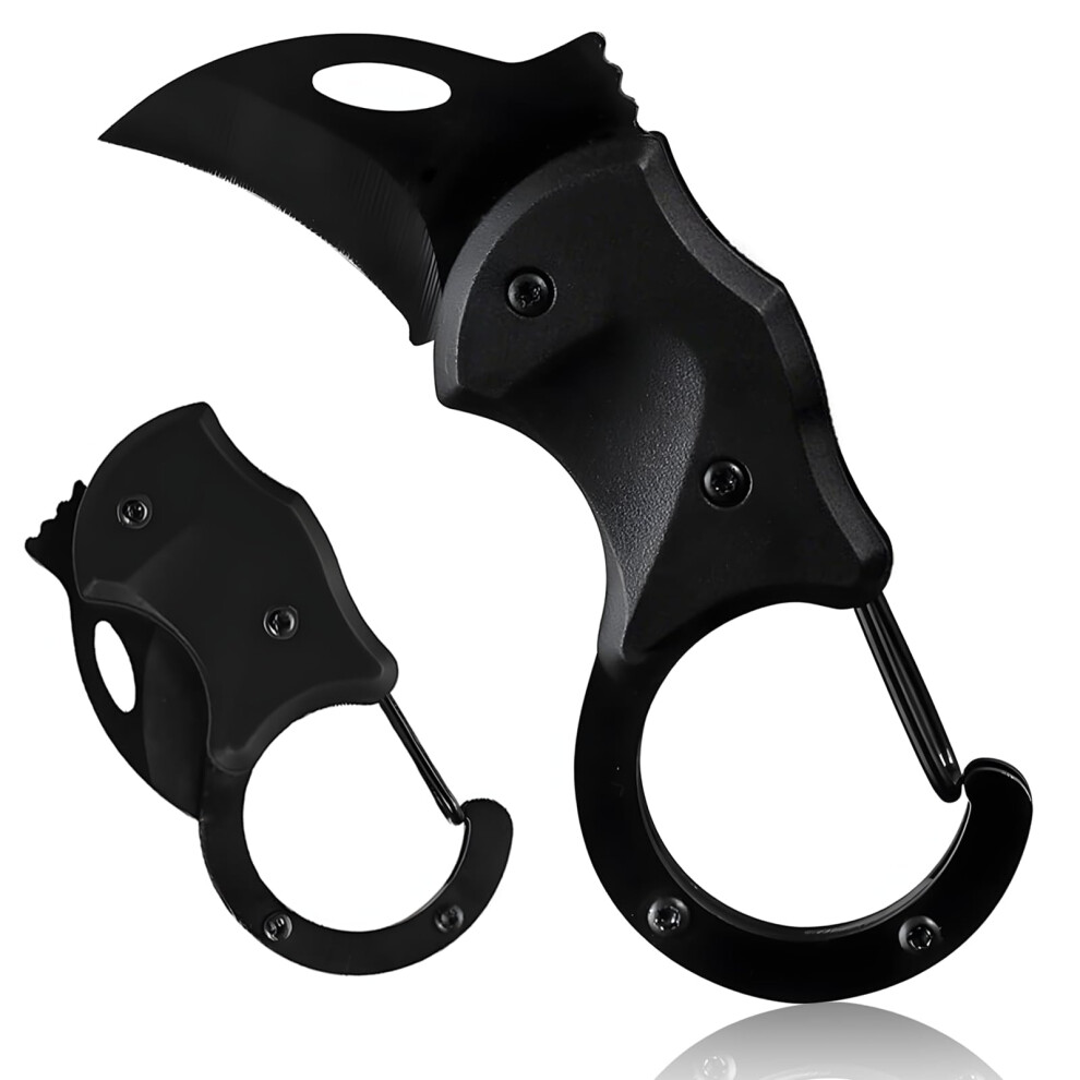 Folding Knife with Keychain, Small Pocket Knife for Men, Mini EDC Knife for Daily Use, Survival Knife for Camping and Hiking