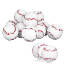 Pack of 12 Training Baseballs for Beginners, Hard Ball with Wooden Chips