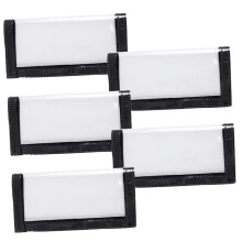 5 pieces transparent PVC bait bags for fishing bait – storage sleeve with easy access and organization