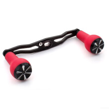 Bait Water Drum Handle for S Accessories, Carbon Fiber and Foam Design for Comfort and Durability right red