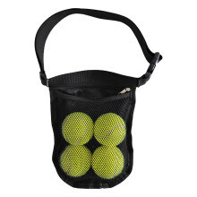 Pickleball Holder for Tennis Balls Sweat Resistant Oxford Mesh Design Black