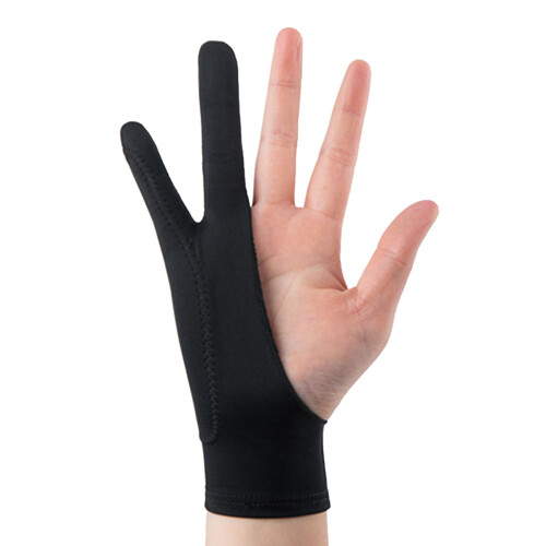 Tablet Drawing Glove Black M Breathable 3-Layer Artist 1