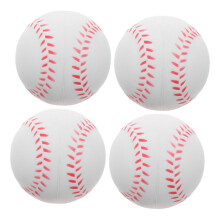Pack of 16 's Baseball Sponge Balls for Outdoor Practice 7x7x7CM White