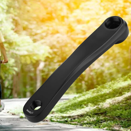 Bicycle Crank Arm 170mm Left Aluminium Alloy Single Chain Crank Arm Black 2