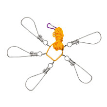 Nylon ropes with press studs fishing lock for outdoor area fish buckle for carp fishing durable fishing accessories random to optimal