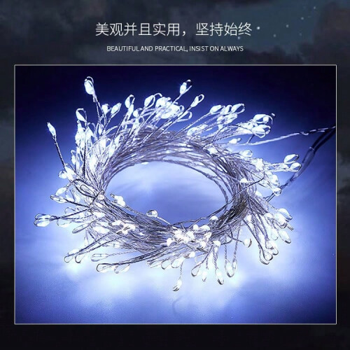 (Silver Line, 2000 lights 30 meters transformer remote control model [customized]) LED copper wire firecracker light string plug-in model creative centipede super bright lights Christmas light belt decoration