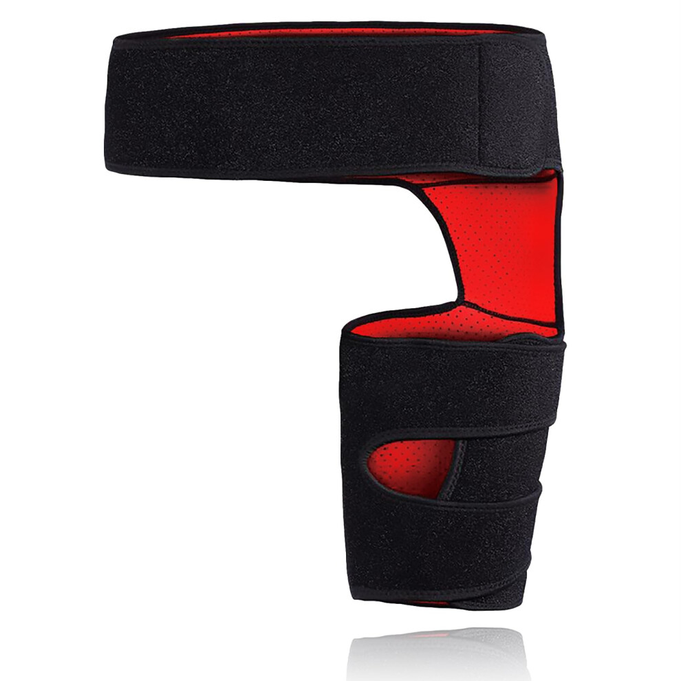Black Et49d Thigh Support, Thigh Compression, Adjustable Support For Hip, Groin, Hamstrings, Thighs, Quad Hamstring
