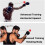 's Headband Reflex Ball  Boxing Training Ball  Train HandEye Coordination  Red 2