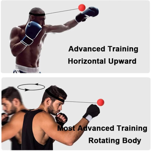 's Headband Reflex Ball  Boxing Training Ball  Train HandEye Coordination  Red 1