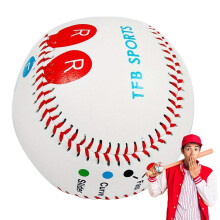 Ball Baseball 9 Inch Weighted Baseball with Color Coded Finger Placement Markings for Increasing Pitch Speed, Learn Multiple Pitchings hard ball