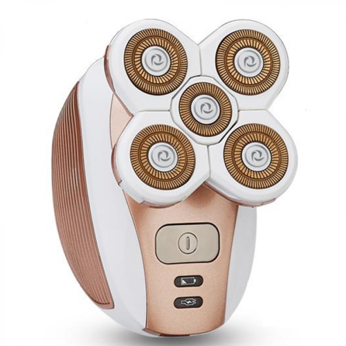 5-head full body washable new technology shaver, rose gold