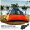 Tent Folding Joints Automatic PopUp Tent Plug Camping Tent Poles 5