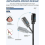 (Paquete de 2) Cable compatible con grabadora de voz PLAUD Note AI, cable de carga magnético resistente T-ypc compatible con Plaud 2