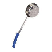 Blue 8oz Sauce Spoon Stainless Steel Multipurpose Drain