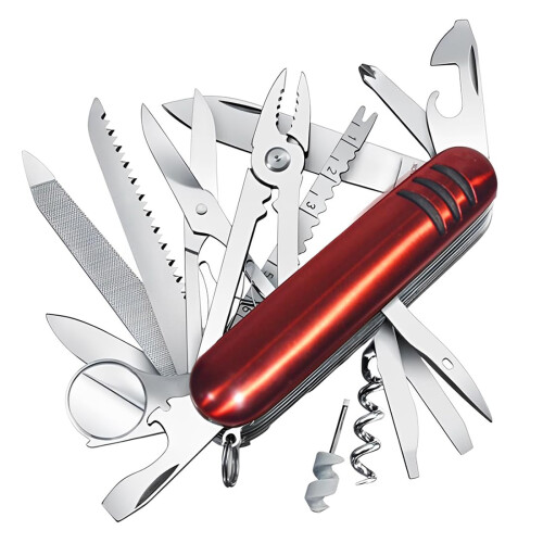 17function multipurpose mini keychain knife (red)