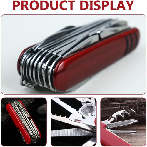 17function multipurpose mini keychain knife (red) 2