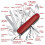 mini keychain knife (red) 2