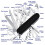 mini keychain knife, multifunction pocket knife, 17 functions (black) 2