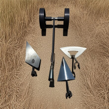 (Full set of three in one) Multifunctional Three-In-One Two-Wheeled Power Weeding And Tilling Tool, Easy Soil Turning, Weeding, Trenching, And Planting with Wheels