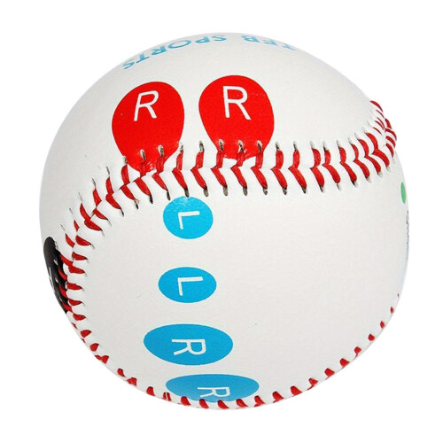 9' Training Baseball with Color Coded Finger Placement Markers