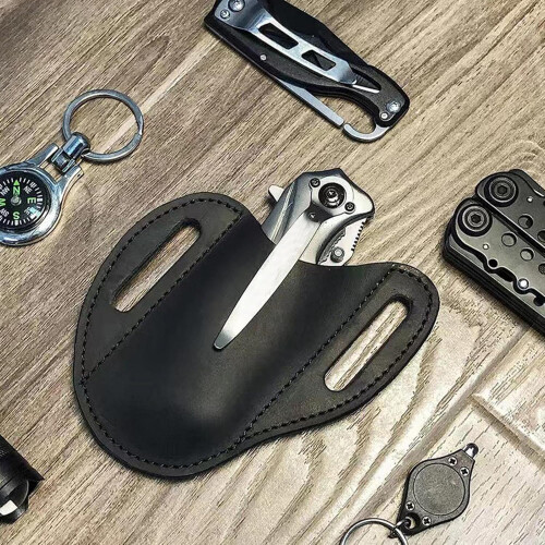 Ledermesserscheidengrtel, offene Messerholstergeschenke fr Männer Black A 2