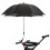 Baby Stroller Parasol UV Protection 85cm Black Rotatable 11