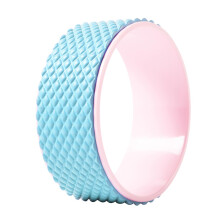 Yoga Wheel Back Bend Massage Yoga Pilates Circle Fitness Roller Wheel Yoga Training Tool Assist Wheel Massage Wheel Yoga Circle (Blue)