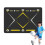 FußballTrainingsmatte, agility training board with nonslip underside, dark grayyellow 1