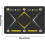 FußballTrainingsmatte, agility training board with nonslip underside, dark grayyellow 5