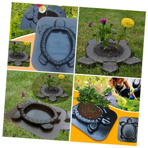 Turtle Concrete Paving Moulds for Garden Plastics Black 1