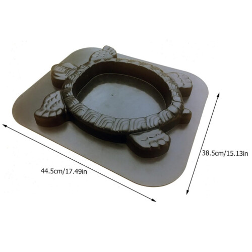 Turtle Concrete Paving Moulds for Garden Plastics Black 2