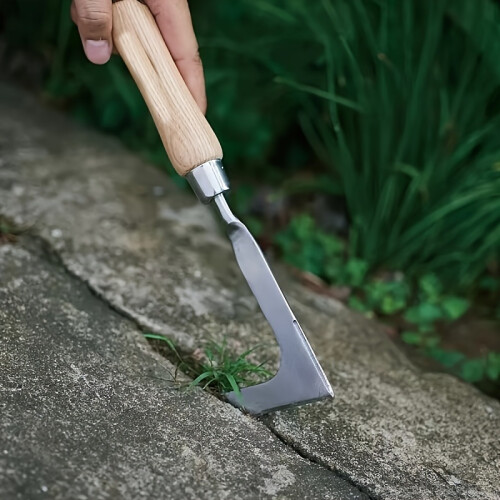 (1pc) Stainless Steel Grass Scraper & Weeding Tool -Ergonomic Handle, Sharp Tines- Gardening Tools 2