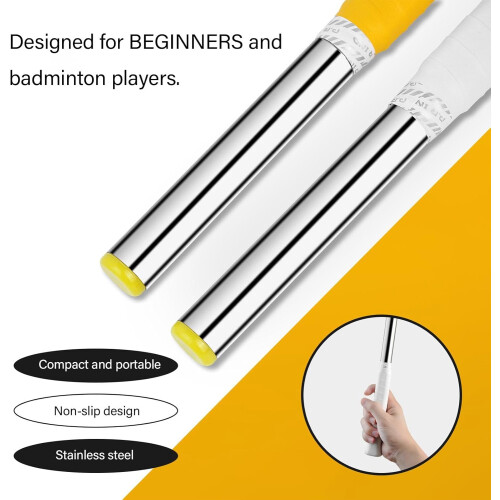Badminton racket swing trainer, wrist strength trainer, posture correction rod 2