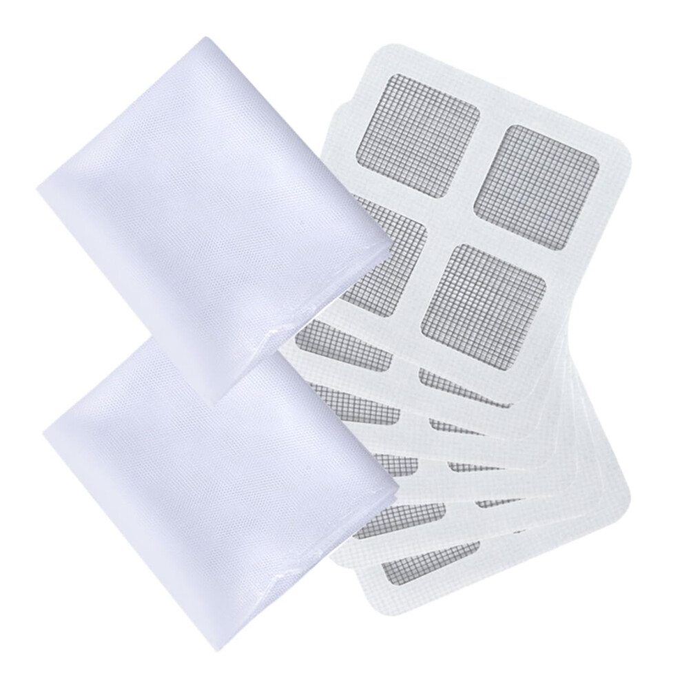 1 Set Screen Window Net Curtain Adhesive Screen Net Mosquito Net for Windows Fly Window Net Window Mesh Window Cloths AntiWindow Net White-image-OPC-PJ2CCN8-NEW