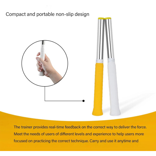 Badminton racket trainer, swing trainer  wrist strength correction rod  training aid with comfortable grip 2