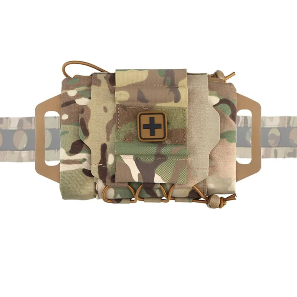 Outdoor Survival Medical First Aid Kit Hunting Camping Hiking Emergency Tools Quick Deployment IFAK Kits MOLLE Tactical Bag (Color : CP)