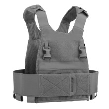 Tactical Vest, Minimalist MultiMission Plate Carrier, 25 mm Buckle, Padded Shoulder Strap, Hunting Vest (Color : WG)